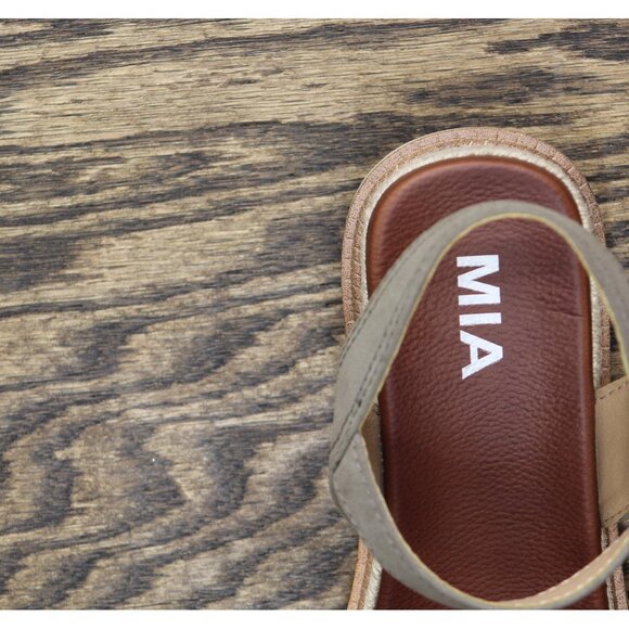 NWT Mia Womens Ophidia Round Toe Strappy Sandal GS1591002 Taupe Brown 8M - Picture 14 of 15